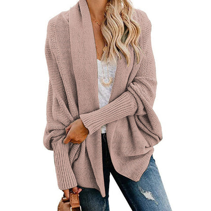 🎁Early Xmas Sales - 49% OFF✨Woman'S Batwing Cable Knitted Slouchy Oversized Cardigan Sweater