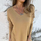 ✨Black Friday Sale 49% OFF🔥Women's Cozy Knit Long Sleeve Tunic Top with Side Slits