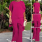 🔥2025 HOT SALE 50% OFF🔥Charming Irregular Top & Wide Leg Pants Set
