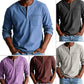Men's Fashion Vintage Distressed Pocket Long-Sleeve Shirt