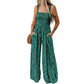 🏖️LAST DAY SALE: ONLY ￡14.99!!🌼Women’s Casual Print Sleeveless Overalls Jumpsuits