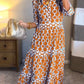 🎉Spring Specials Sale 50% OFF🌸💐Women’s Geometric Print V-Neck Maxi Dress