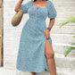 💃Summer Hot Sale-49% OFF💗Plus Size Split Floral Print Boho Maxi Dress