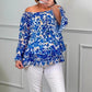 ✨2025 Fashion New 50% OFF💝Printed One-Shoulder Long Sleeve Women's Chiffon Shirt