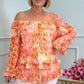 ✨2025 Fashion New 50% OFF💝Printed One-Shoulder Long Sleeve Women's Chiffon Shirt