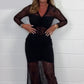 Women's Sexy V-Neck Lace Dress