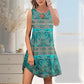 💖LAST DAY SALE 50% OFF💖Summer Printed V-Neck Sleeveless Beach Dress