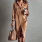 ⏳Time-Limited Special⏰Effortless Chic Corduroy Shirt Dress – Soft, Cozy & Versatile for All Seasons 🍂