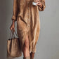 ⏳Time-Limited Special⏰Effortless Chic Corduroy Shirt Dress – Soft, Cozy & Versatile for All Seasons 🍂