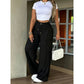 ⏳Last Day Sale Only ￡15.99!!👖 💥 Women's High-Waisted Straight Leg Trousers – Front seam & elastic back – Versatile, comfortable & perfect for office or casual wear ✨🌸