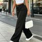 ⏳Last Day Sale Only ￡15.99!!👖💥Women's High-Waisted Straight Leg Trousers – Front seam & elastic back – Versatile, comfortable & perfect for office or casual wear✨🌸