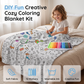 ⏳LAST DAY SALE ONLY ￡11.99!!⚡Creative Cozy Coloring Blanket Kit – Relax, Create & Stay Warm!