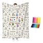 ⏳LAST DAY SALE ONLY ￡11.99!!⚡Creative Cozy Coloring Blanket Kit – Relax, Create & Stay Warm!