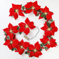 🎁🎄Christmas Sale 50% OFF!😍 Poinsettia Flower String Lights – Add a Warm Holiday Glow ✨