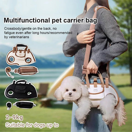 ⏳ 50% OFF! 🐾 Portable Breathable Pet Carrier Sling & Backpack – Hands-Free & Travel-Friendly ✨