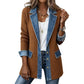 🌸⌛ LAST DAY SPECIAL PRICE – 50% OFF!! 🍂🔥 Women’s Elegant Denim Spliced Ribbed Knit Coat