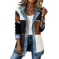 🌸⌛ LAST DAY SPECIAL PRICE – 50% OFF!! 🍂🔥 Women’s Elegant Denim Spliced Ribbed Knit Coat