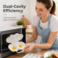 ⏰Last Day Special Price ￡5.99!!⏰Microwave Egg Poacher – Dual-Cavity Steamer, Rapid Heating, Non-Stick PP – Ideal for Home, Office & Travel! 🔥