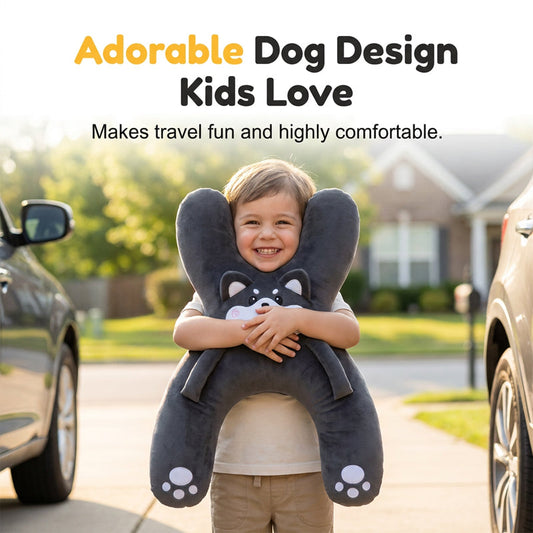 ⏳ LAST DAY SALE 50% OFF! 🎁 Children's H-Shaped Car Travel Pillow – Perfect for Road Trips & Naps!