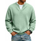 ⏳ LAST DAY 50% OFF! 🔥 Timeless Comfort | Men's Textured Waffle Layered-Look Long-Sleeve Tee