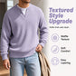 ⏳ LAST DAY 50% OFF! 🔥 Timeless Comfort | Men's Textured Waffle Layered-Look Long-Sleeve Tee