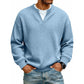 ⏳ LAST DAY 50% OFF! 🔥 Timeless Comfort | Men's Textured Waffle Layered-Look Long-Sleeve Tee