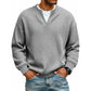 ⏳ LAST DAY 50% OFF! 🔥 Timeless Comfort | Men's Textured Waffle Layered-Look Long-Sleeve Tee