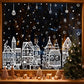 🎅Ready for Christmas!⏳LAST DAY SALE ONLY￡6.99!🎁🎄Christmas Village Window Sticker Set
