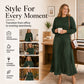 💖2026 Autumn’s Hot Sale 70% OFF✨Effortless Elegance | Women's Pleated Round-Neck Maxi Dress 🌟