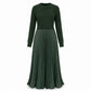 💖2026 Autumn’s Hot Sale 70% OFF✨Effortless Elegance | Women's Pleated Round-Neck Maxi Dress 🌟
