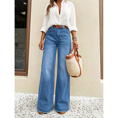 🔥LAST DAY SALE 70% OFF👖Women’s High-Rise Stretch Straight-Leg Jeans