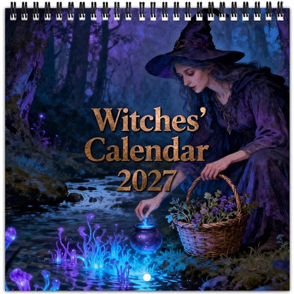 ⏳ LAST DAY SALE – 50% OFF! 🔮 Mystical Witches Calendar 2027 🌙 12 Months of Enchanting Witch Artwork ✨