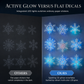 🎄 HOLIDAY SALE – 50% OFF💥 Only £5.99! ❄ Glowing Snowflake Night Light Wall Stickers 💡