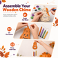 🔥 50% OFF! 🎁 Buy 1 Get 1 Free!! 🎃 Halloween Wooden Pumpkin DIY Craft Kit – Creative Halloween Fun for All Ages ✨