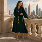 🍂Autumn Hot Sale 59% OFF🔥✨Women's Lantern Sleeve Ribbed Knit Maxi Dress
