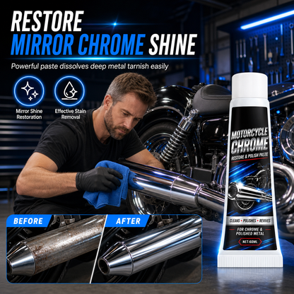 🥳 HOT SALE! 🔥 50% OFF! 🏍️ Motorcycle Chrome Polishing Paste and Metal Restorer ✨