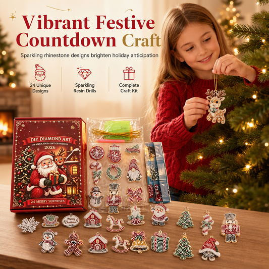 🎄 Christmas Sale – 50% OFF! ✨ 24-Day Christmas Countdown Ornament DIY Kit 🎁