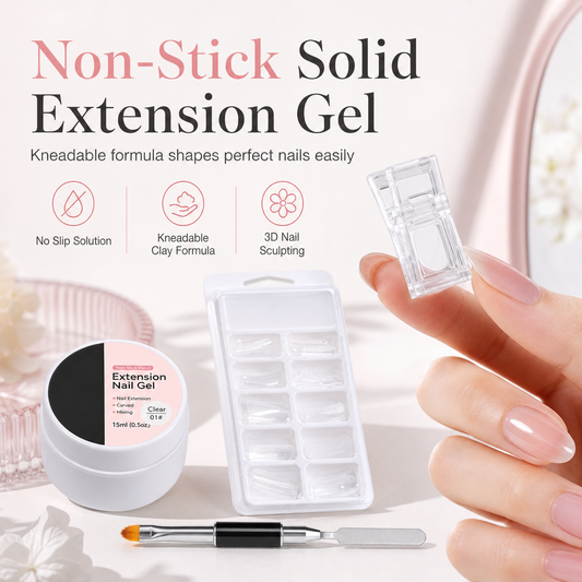 💅 50% OFF! Moldable Builder Gel for Nail Extensions – Salon Look at Home ✨