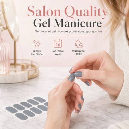 🔥 50% OFF! 💅 16-Piece Semi-Cured Gel Nail Strips ✨