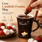 🍪Hot Sale 50% OFF☕Ceramic Chocolate & Cheese Fondue Mug with Fork – Perfect for Cozy Nights & Gifts🍫