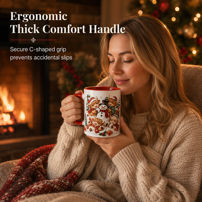 🎅 Christmas Gift Sale – 50% OFF! ✨ Festive Christmas Snowman Ceramic Mug 🎁