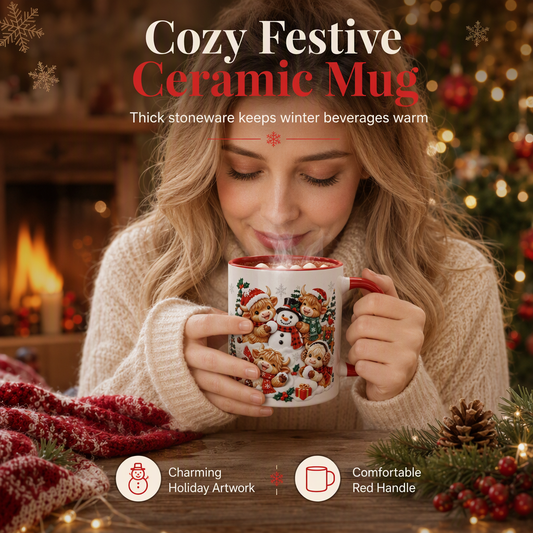 🎅 Christmas Gift Sale – 50% OFF! ✨ Festive Christmas Snowman Ceramic Mug 🎁