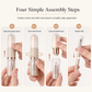 🖌️LAST DAY SALE 60% OFF !!📢Portable Retractable Makeup Brush Set – Multifunctional Travel Cosmetic Tool with Powder, Blush & Silicone Lip Brush