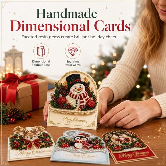 🎄 Festive Sale – 50% OFF! 🎁 DIY 3D Christmas Greeting Cards Set – The Perfect Christmas Gift ✨