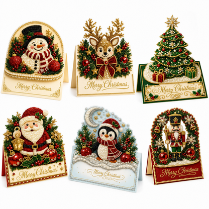 🎄 Festive Sale – 50% OFF! 🎁 DIY 3D Christmas Greeting Cards Set – The Perfect Christmas Gift ✨