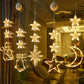 🎄 Last Day Special Price £9.99! ❄️ DIY Christmas Snowflake Suction Cup LED Lights ✨ | Battery Operated, Warm & Multi-Colour, Window Suction Lights, Christmas Home & Party Decor