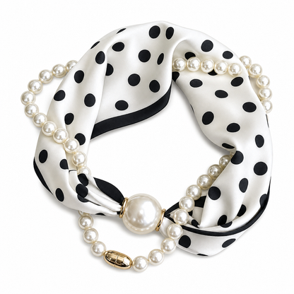 🎄 Christmas Sale 60% OFF! 🎁 Buy 1 Get 1 Free! ✨ Women's Elegant Magnetic Pearl Scarf Necklace 📿