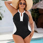 🏖️Last Day Special Sale 49% OFF🩱Full Coverage Retro Color Block Swimwear