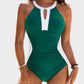 🏖️Last Day Special Sale 49% OFF🩱Full Coverage Retro Color Block Swimwear