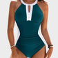 🏖️Last Day Special Sale 49% OFF🩱Full Coverage Retro Color Block Swimwear